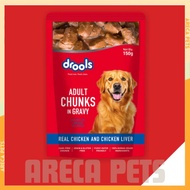 Areca Pets Drools Gravy Dog Wet Food For Adult 150g | Adult Dog Food | Real Meat | High Protein | Ma