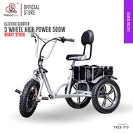 Fresco Bike Electric Scooter 3 Wheel Folding 500w For Elderly