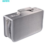 LAFAYE Travel Disc Box, Binder Zipper CD Storage Bag, CD/DVD Binder Portable 128 Disc Booklet CD Sto
