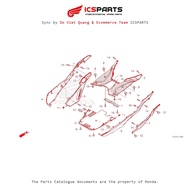 Footrest (F-14-C) HONDA Lead 125 K12 (2019+) Parts Catalogue