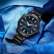 Citizen Eco-Drive BM7595-89L Blue Galaxy Graphic Black Ion Plated Men's Watch