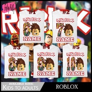 Robloxx 6 7 8 9 10 Number Shirt for Kids to Adults Unisex