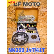 REGINA CF MOTO NK250 14T-41T 520 Regina NK 250 SR 250SR SR250 250NK Sprocket Chain Kit Set NK250 250