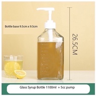 (READY STOCK)Sugar Press Bottle 5cc 10cc 15cc Hand Pump Liquid Oil Dispenser Milk Tea Shop Coffee Gl