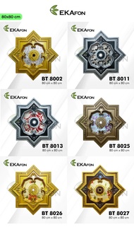 EKAFON ORNAMEN UKURAN 80CM x 80CM / ORNAMEN LAMPU / ORNAMEN PVC