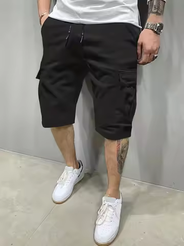 5XL Plus Size Cargo Shorts Men's Fashion Summer Big Size Casual Big Size Pants Students Trend Port W