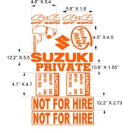 【COD】 Suzuki Multicab Sticker Decals Set Capacity, Not for Hire, Private, 4X4 Off Road
