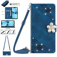 FAYANGRIES Phone case For Nokia HMD Fusion (5G) Flip PU Leather Stand Bling Casing Long Lanyard Cute
