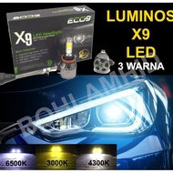 Car Led Eco9 X9 Hb4 9006 30W 3-Color Headlamp Fog Lamp Bulb