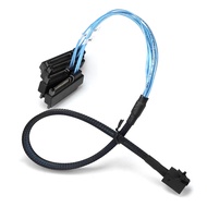 MINI SATA HD SFF-8643 To SAS SFF-8482 29P 50cm 100cm 2-in-1 Server High-speed Connection Cable