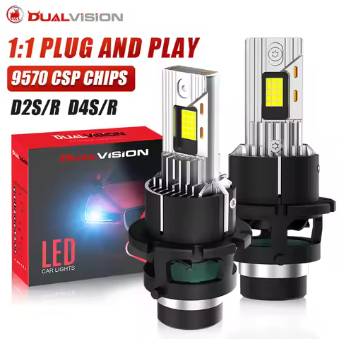 D4S D2S LED Headlights Canbus 1:1 HID D2R D4R Auto Lamp 8800000LM 5200W Super Bright Plug&Play Turbo