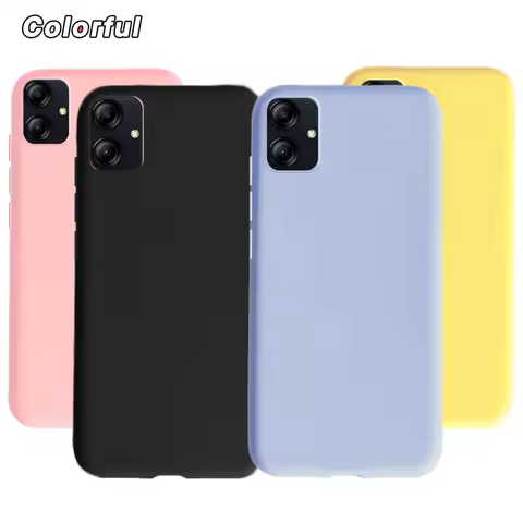 Liquid Silicone Phone Case For Samsung Galaxy A04e A04 A04s A54 2022 Soft TPU Shockproof Cover Bumpe