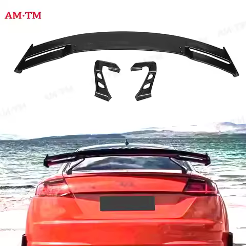 Carbon Fiber Car Rear Trunk Spoiler Rear Tail Wing Parts for Audi S3 A4 A5 S5 A6 MK2 R8 Sedan TT TTR