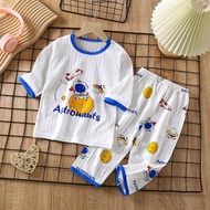 [New born to 160cm] KEKEBEBE Thin Kids Baby Children Long Sleeve Sleepwear Nightwear Pyjamas Baju Ti