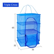 คอนโดตากปลา 3ชั้น  ที่ตากอาหาร พร้อมซิปปิดกันแมลง พับได้  ตาข่ายตากอาหารทะเล มุ้งตากอาหาร ป้องกันแมลง มุ้งตากกุ้งแห้ง ตากผลไม้  SP370