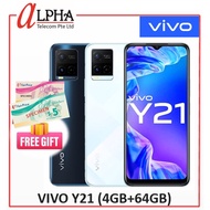 Vivo Y21 4GB+1GB Extended Ram +$5 NTUC Voucher + Free Gift *2 Years Warranty By Vivo*