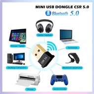 Mini Bluetooth CSR 5.0 USB Dongle Adapter Transmitter Audio Laptop PC