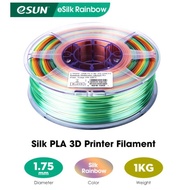 eSUN - eSilk-PLA Filament Rainbow Multicolor, Dia 1.75mm, 1kg