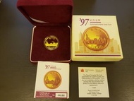【1997】香港回歸紀念金幣 Hongkong Return Gold Coin 15.976g (44686)