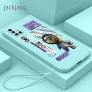 เคส Samsung A71 5G เคสเคสนิ่มใส่โทรศัพท์นักบินอวกาศเคสป้องกันเรียบดีไซน์ใหม่หมี