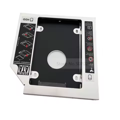 12.7mm 2nd HDD SSD Hard Drive Optical bay Caddy Frame Adapter for HP EliteBook 8460p 8470p 8560p 857