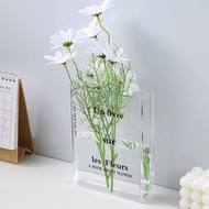 Clear Book Flower Vase Acrylic Flower Vase Plant Vases Decorative Modern Decorative Bottles For Wedding Decor Home Floral Container drea2sg