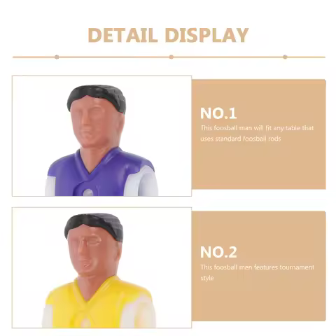 4pcs Tabletop Football Player Replacement For 1.4M Foosball Table Tournament Style Mini Soccer Figur