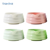 [Shamjina] Unique Porcelain Matcha Bowl 580ml Ideal for Mixing And Serving at Home Or Office