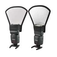 2in1 Universal External Flash Reflector & Diffuser - Silver/White