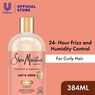 SheaMoisture Coconut & Hibiscus Curl and Shine Shampoo For Cleanse & Hydrate Thick & Curly Hair (384