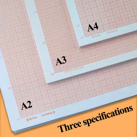 Standard Coordinate Paper A4/A3/A2 Grid Paper Plaid Drawing Paper Manuscript Drafting K-line Calcula