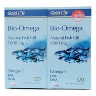 [EXP: 01/21 - CLEARANCE] Gold Life Bio-Omega Natural Fish Oil 1000mg Capsules / -3 EPA DHA
