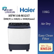 Haier Semi Auto Washing Machine Twin Tub 11KG  HTW110-M1217 / 13KG HTW130-M1217 / 16KG HTW160-M1217