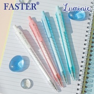 FASTER (ฟาสเตอร์) ปากกาเจลลูมินี่ ปากกาเจล หมึกสีน้ำเงิน  รหัส CX718-FAN