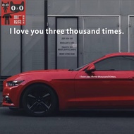 Love You Three Thousand Times Text English Creative Body Sticker QGI0
