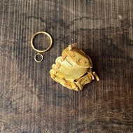 迷你棒球金手套 義大利小牛皮 鑰匙圈掛飾吊飾療癒小物棒球周邊