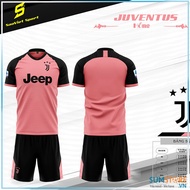 Áo Đá Banh CLB Juventus Hồng SV 2024 Mới Nhất - Áo Bóng Đá Nam Nữ Thun Lạnh Mát Mẻ