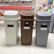 Powder Tank Swing Lid Trash Can 15 Liters Size 20.5 x 31 x 48 Cm. No.665 ; 1 Piece