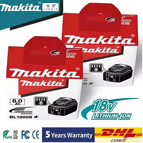 💎Original Makita battery, Makita 18v battery6Ah, power tools battery for makita DDF487 DGA404 DTW700
