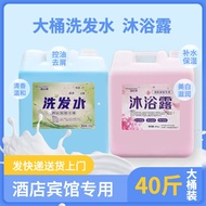 HY/🍉Hotel shower gel40Large Barrels Hotel Shampoo 2-in-1 Commercial Bulk Shower Gel Price20KG C4TV