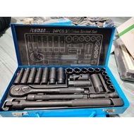 flyman 24pcs socket set 3/8)(17pcs socket set 3/8 drive)