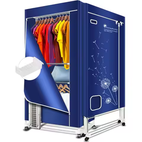 Clothes Dryer, 1600W-110V Portable Clothes Dryer, 67Inch-3 Tier Foldable Clothes Dryers Rack, Energy