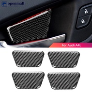Car HOME  4Pcs Car Inner Door Bowl Decor Cover Trim Stickers Carbon Fiber For Audi A4L A4 B8 2009-2016 Q5 2009-2017 A5 2008-2017 Accessories P8Q4