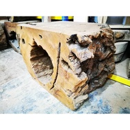 Solid Wood slab and wood stool