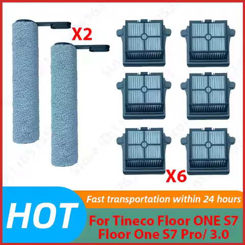 Roller Brush HEPA Filter Spare Parts Kit For Tineco Floor ONE S7/Floor One S7 Pro/ 3.0 Cordless Vacu