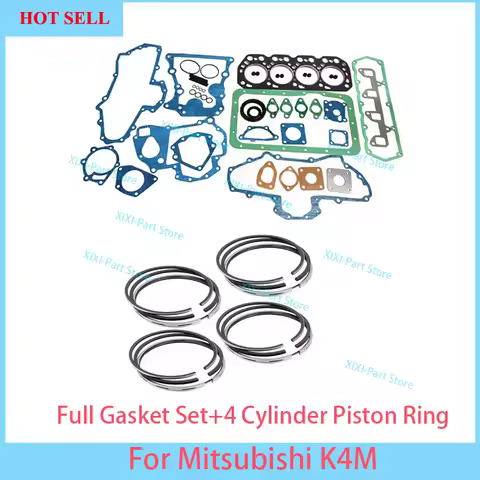 K4M Full Gasket Kit Set For Mitsubishi Engine Cylinder Head Gasket Overhaul Rebuild Kit