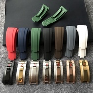 20mm nature Rubber Silicone Watch band Buckle Watchband for Role strap Daytona Submariner DEEPSEA GMT SEAMARSTER OYSTERFLEX
