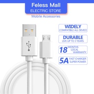 Feless 5A fast Charger Cable รองรับ Micro USB สายชาร์จยาว 1 เมตร สำหรับ Samsung Xiaomi Redmi Huawei