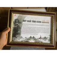 Bat Chanh Dao photo frame - Prajnaparamita Heart Sutra - antique frame with high quality gold frame 