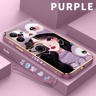 DISNEY Casing Case Golden Chromic Plating Soft Case hp casing hp For Vivo V29 V27 Pro V27e casing hp